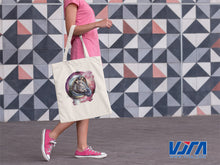 Load image into Gallery viewer, Cosmic Zebra Cotton Tote Bag