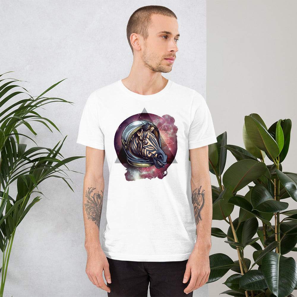 Cosmic Zebra Short-Sleeve Unisex T-Shirt