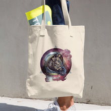 Load image into Gallery viewer, Cosmic Zebra Cotton Tote Bag