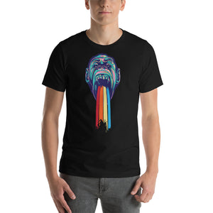 Rainbow Monkey Short-Sleeve Unisex T-Shirt