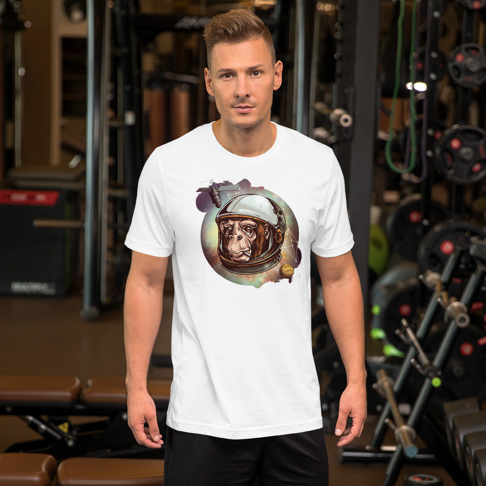 Space Monkey Unisex T-Shirt Short-Sleeve